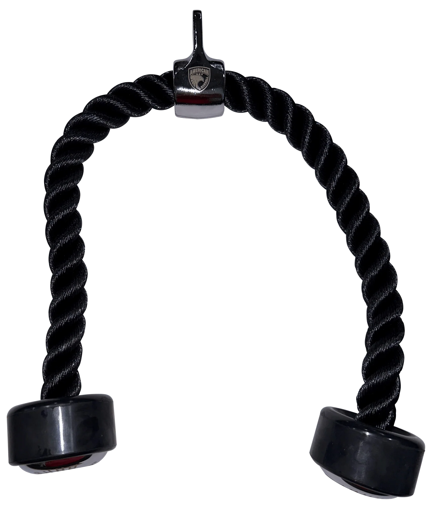 Triceps Press Down Rope Cable Attachment with Rubber Ends - Image 2